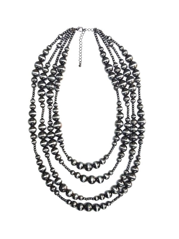 Western 4 Layered Navajo Pearl Necklace