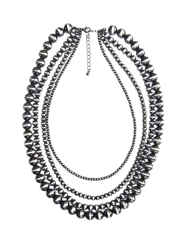 Western 4 Layered Navajo Pearl Necklace