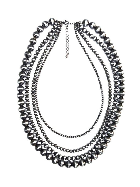 Western 4 Layered Navajo Pearl Necklace