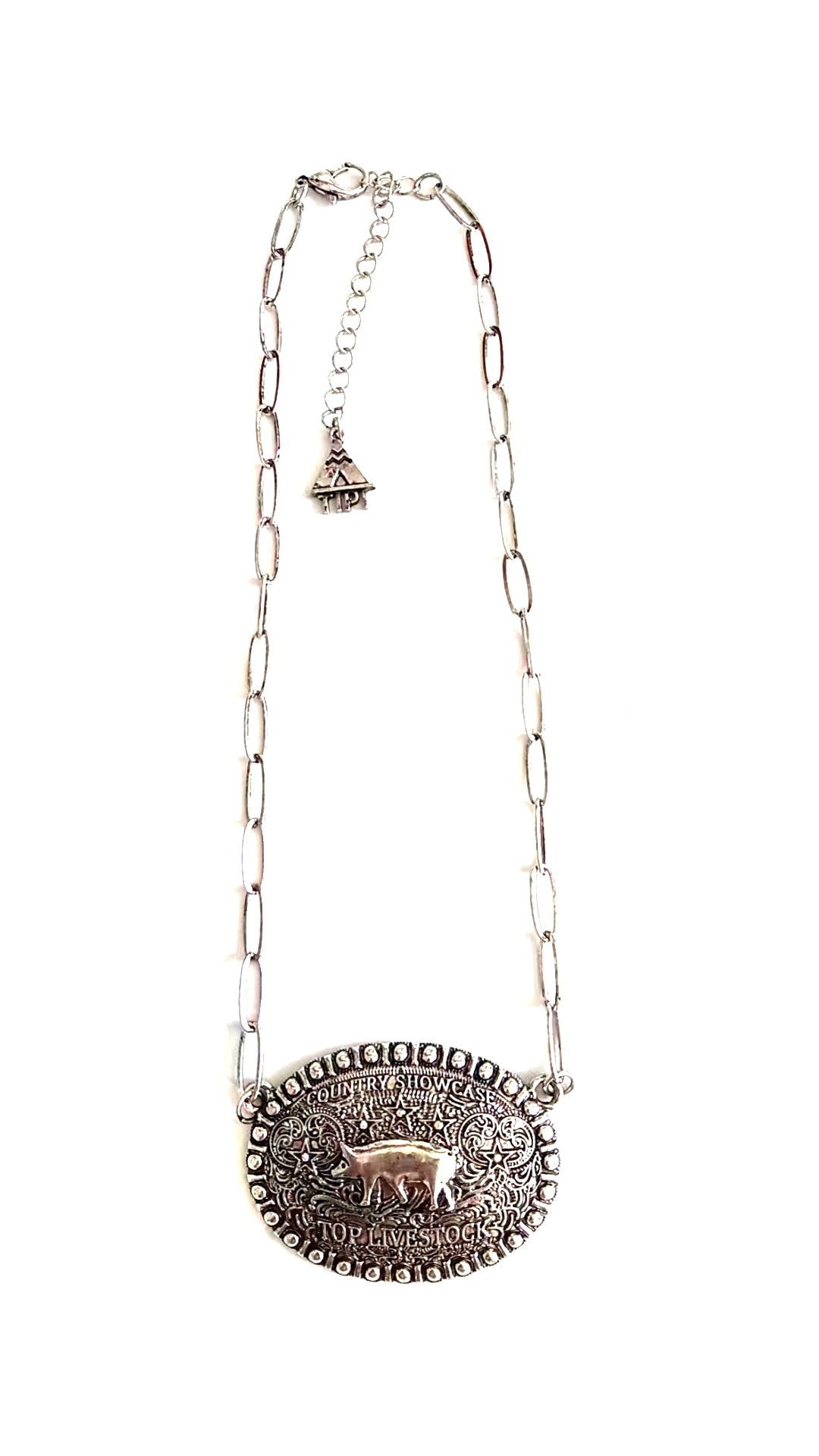 Western Country Livestock Pendant Necklace