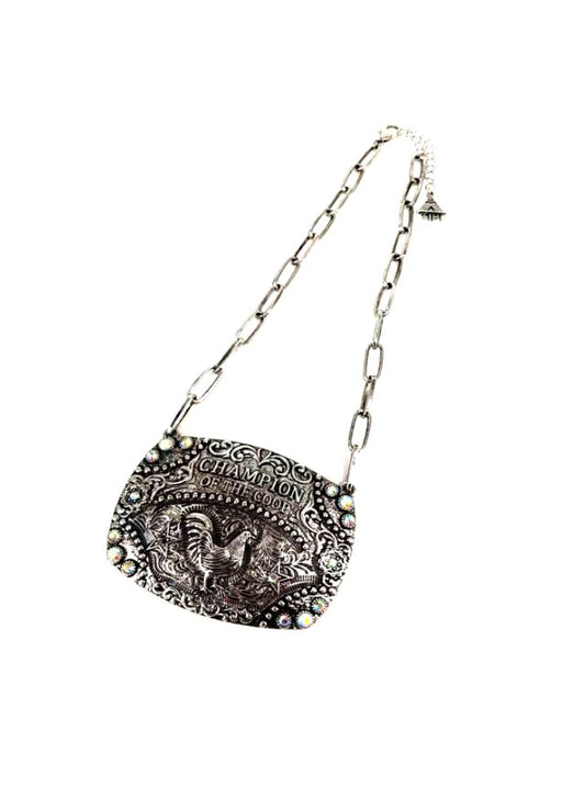 Western Large Champ Of Coop Pendant Necklace
