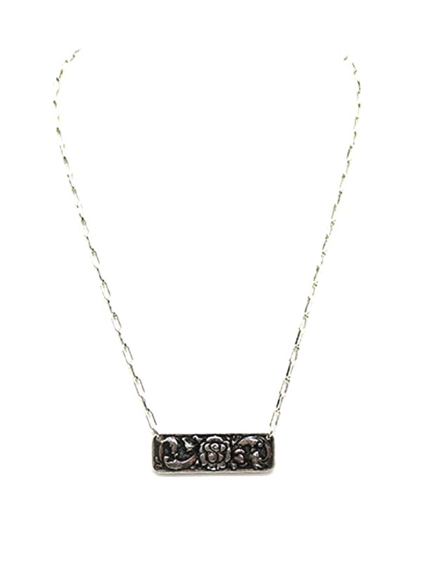 Western Rose Pendant Necklace