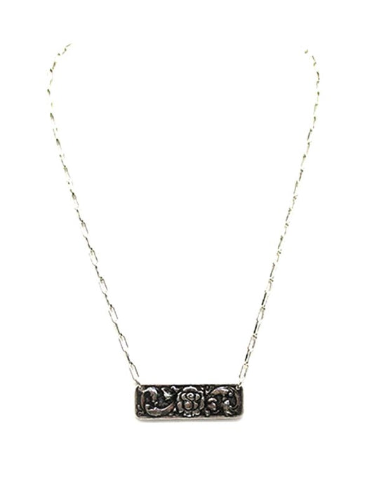 Western Rose Pendant Necklace