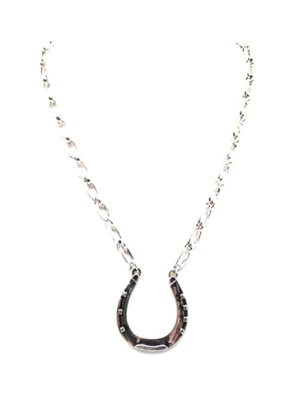 Western Horseshoe Pendant Necklace
