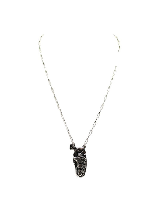 Western Revolver Necklace