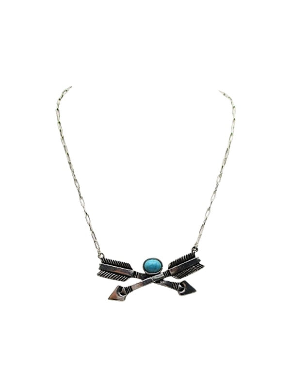 Western Arrow Turquoise Necklace