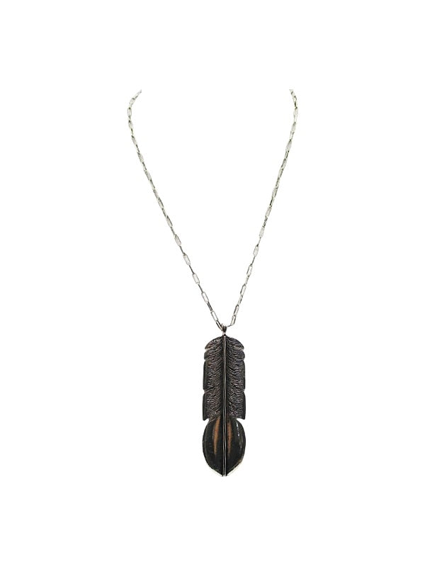 Western Large Feather Necklace