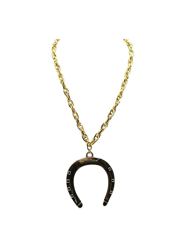 Western Large Horseshoe Chain Necklace