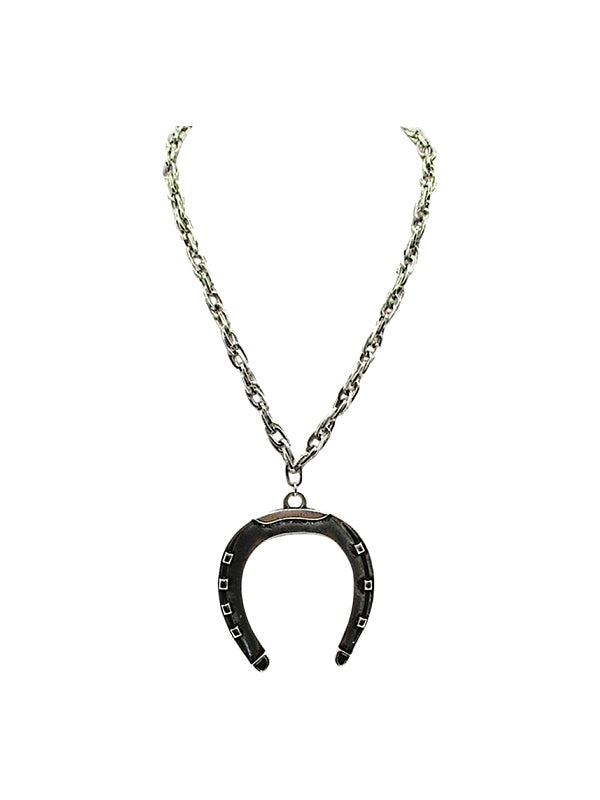 Western Large Horseshoe Chain Necklace