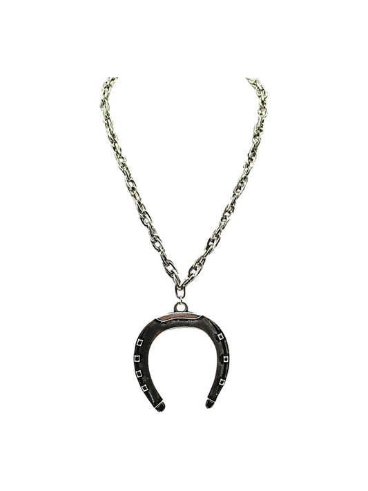 Western Large Horseshoe Chain Necklace