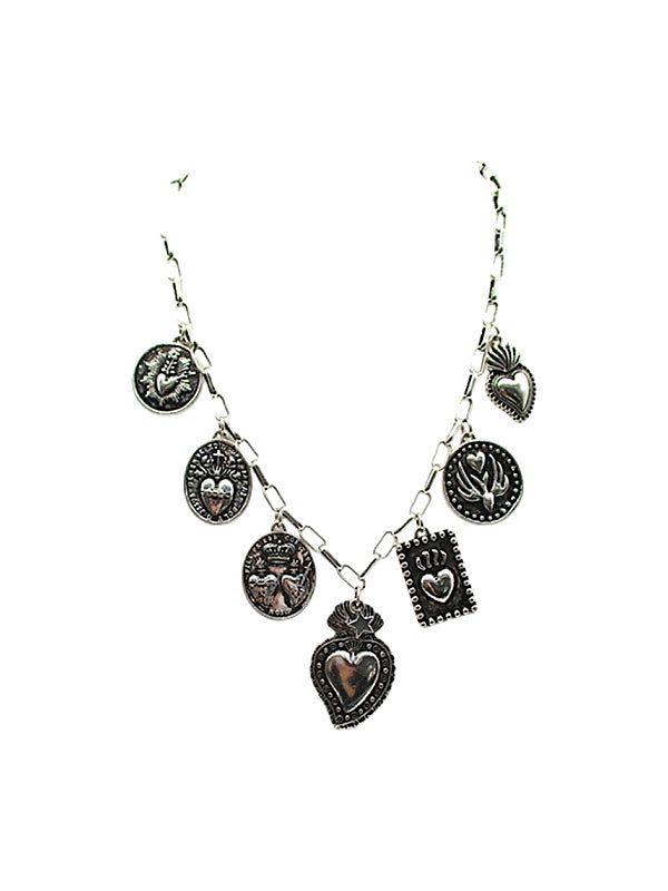 Western Heart Charm Necklace