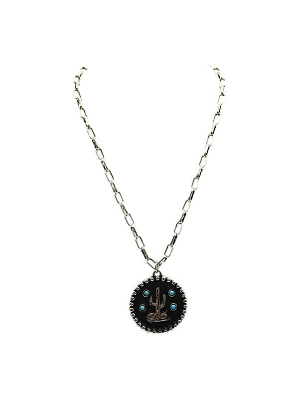 Western Cactus Necklace