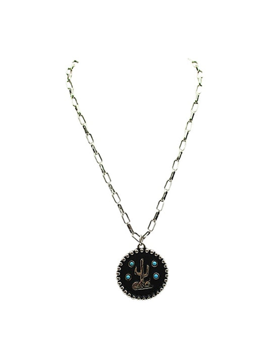 Western Cactus Necklace
