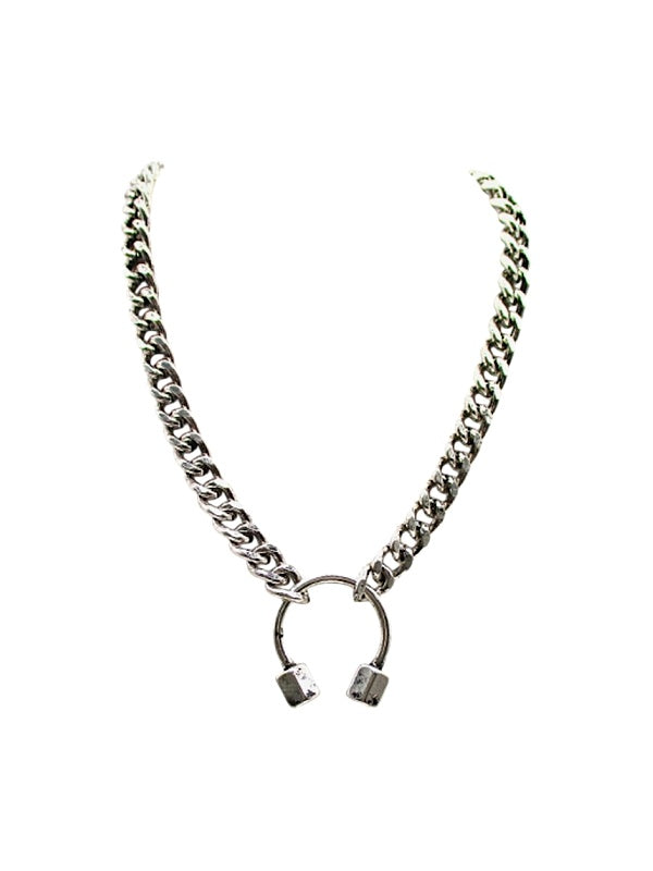 Western Horse Shoe Chain Necklace
