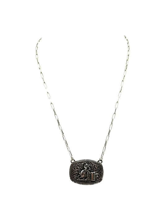 Western Barrel Racer Necklace
