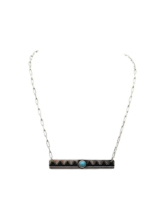 Western Bar Turquoise Necklace
