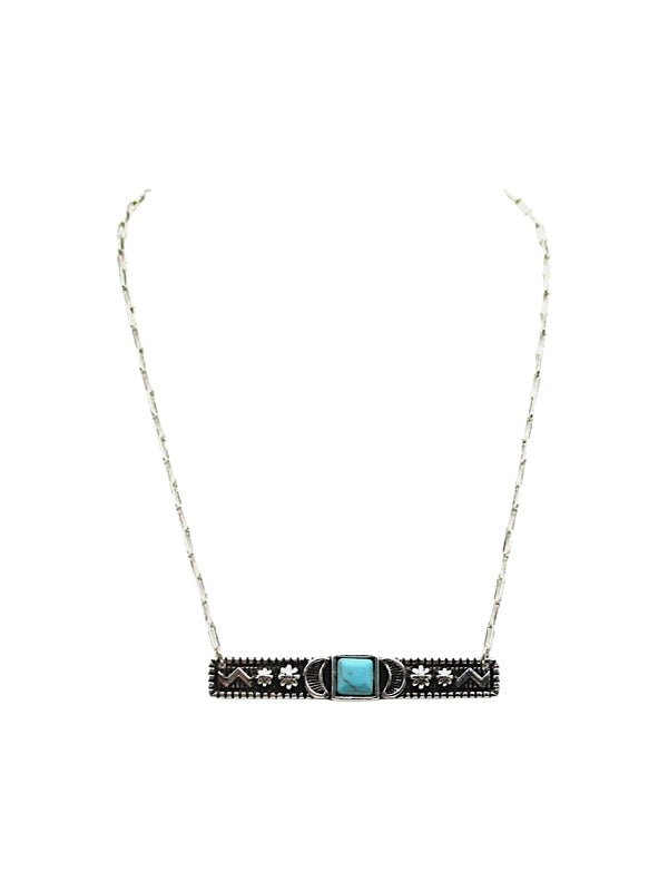 Western Bar Turquoise Necklace