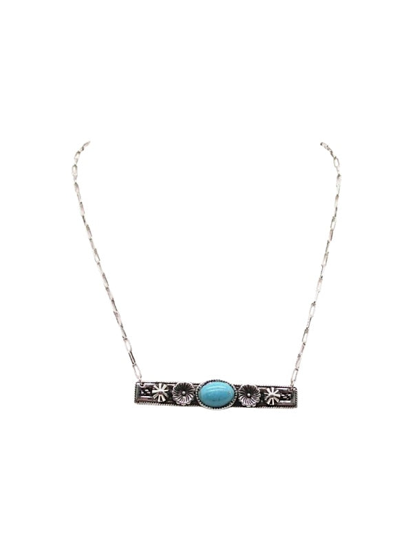 Western Bar Turquoise Necklace
