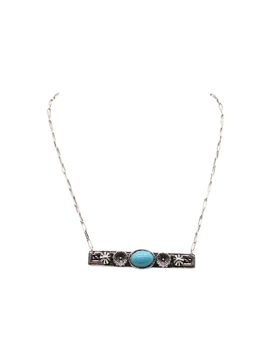 Western Bar Turquoise Necklace