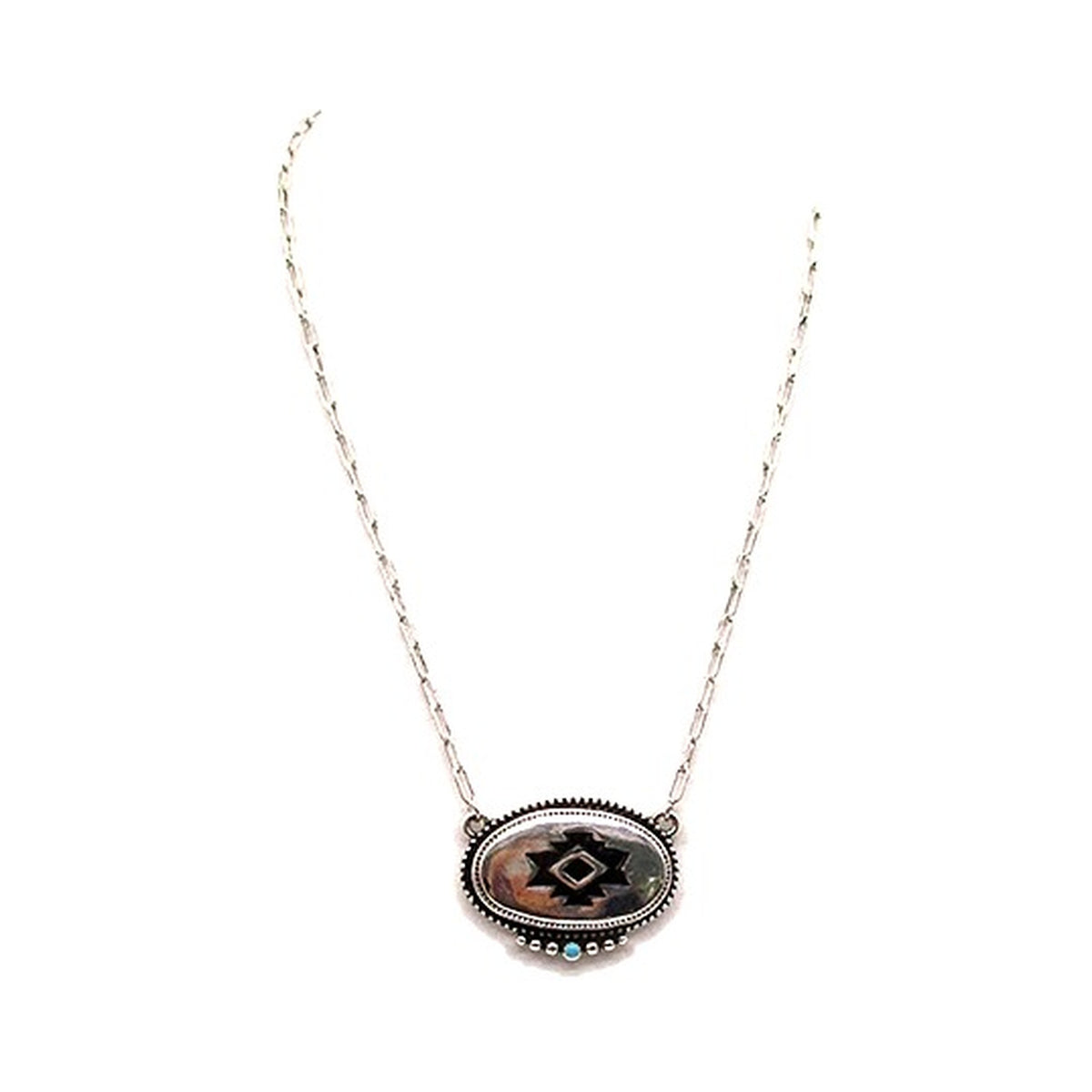 Western Oval Aztec Necklace