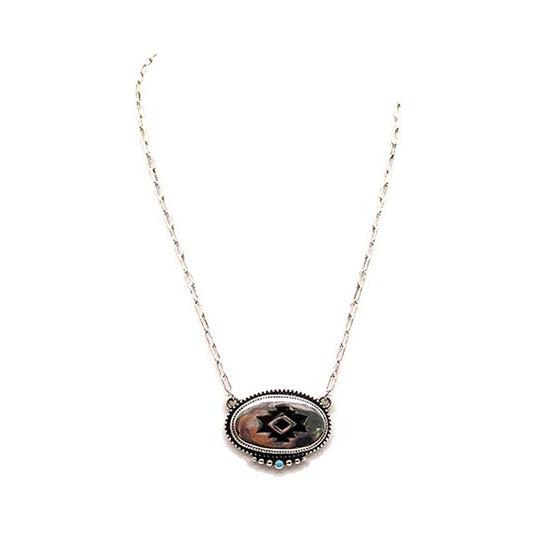 Western Oval Aztec Necklace