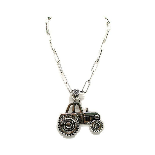 Western Tractor Necklace