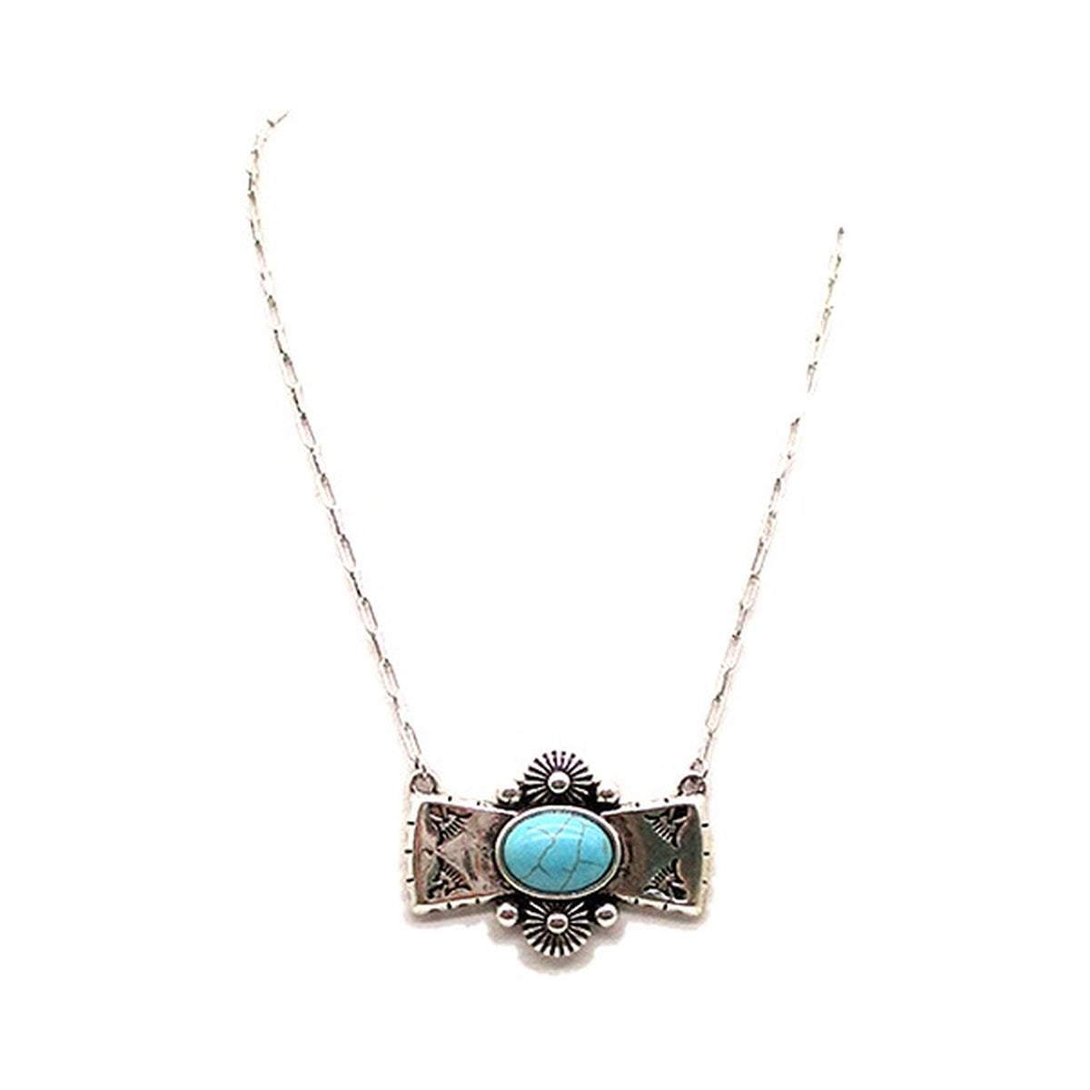 Western Ribbon Concho Necklace
