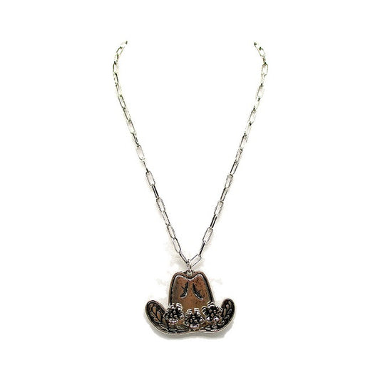 Western Flower Cowboy Necklace
