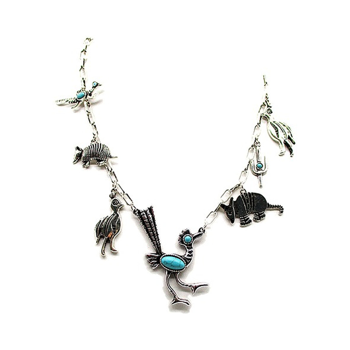 Western Animal Theme Charm Necklace