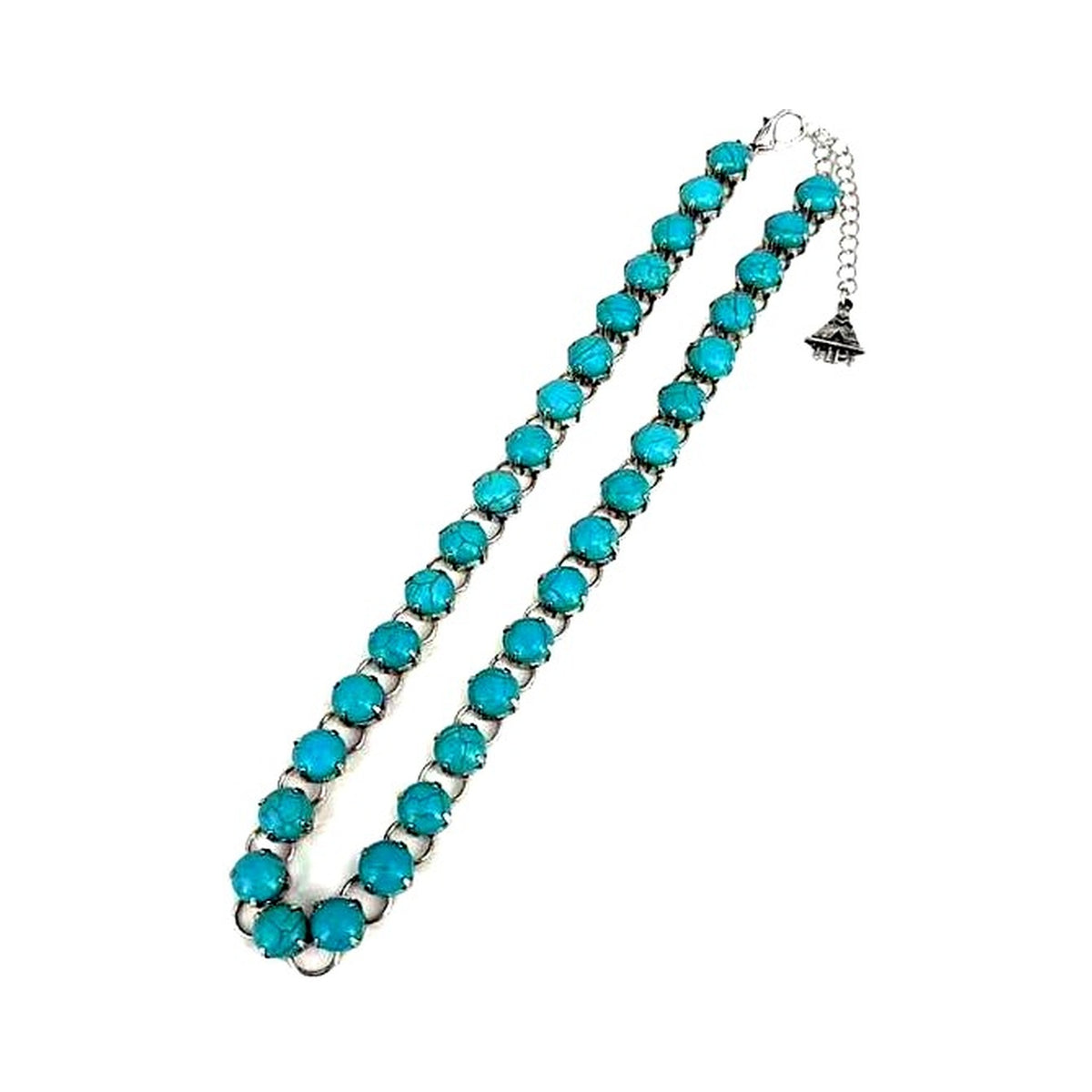 Western Turquoise Ball Necklace - Turquoise