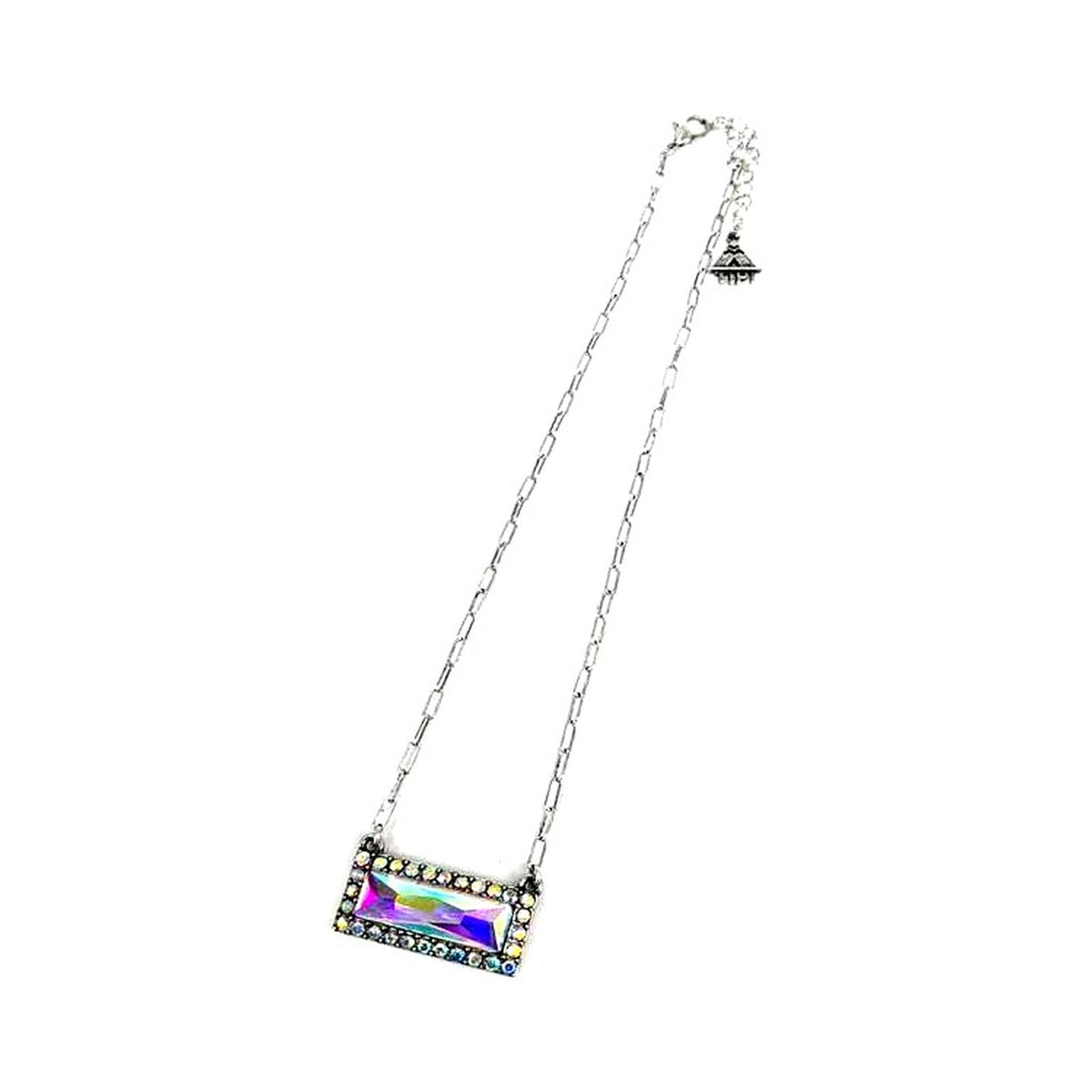 Western Crystal Bar Necklace