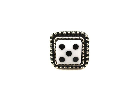 White Dice Cuff Ring