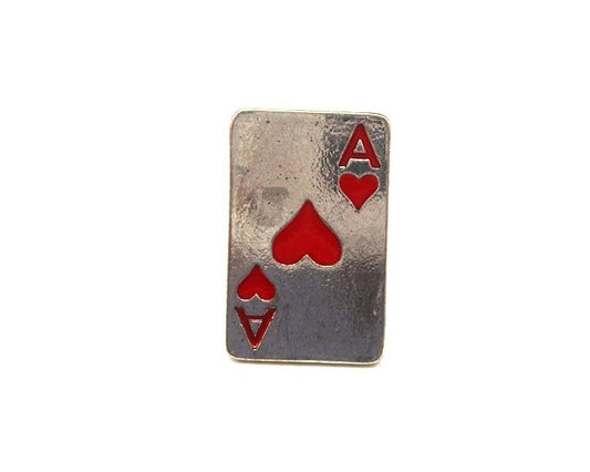 Western Heart Ace Card Cuff Ring