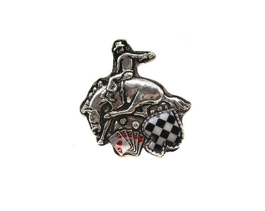 Western Horse Riding Checker Cuff Ring