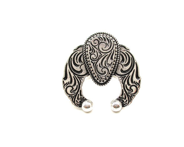 Western Squash Blossom Cuff Ring