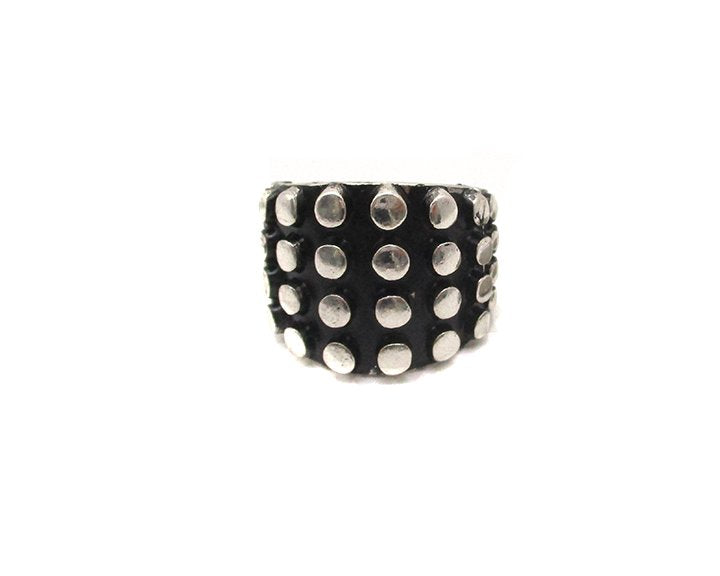 Western Dot Bubble Textured Stretch Ring