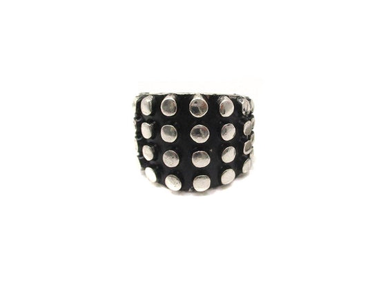 Western Dot Bubble Textured Stretch Ring