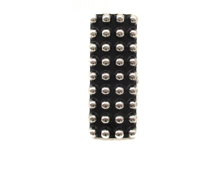 Western Rectangle Dot Bubble Cuff Ring