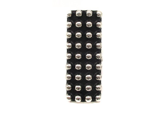 Western Rectangle Dot Bubble Cuff Ring