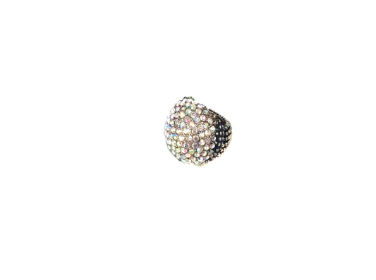 Crystal Half Ball Stretch Ring