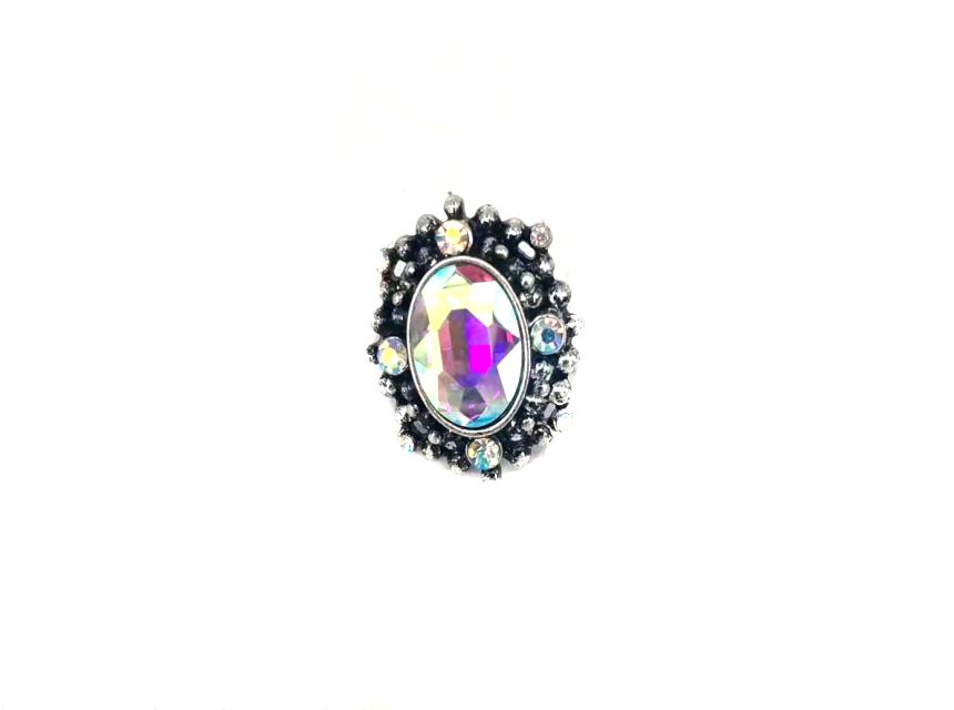 Western Crystal Concho Stretch Ring