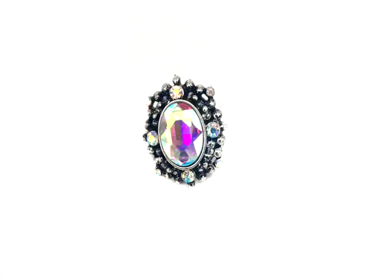 Western Crystal Concho Stretch Ring