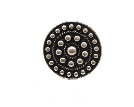 Western Round Bubble Concho Cuff Ring
