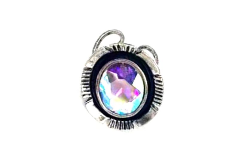 Western Crystal Oval Cuff Ring