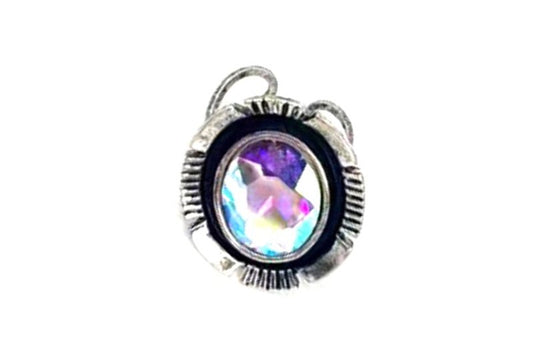 Western Crystal Oval Cuff Ring