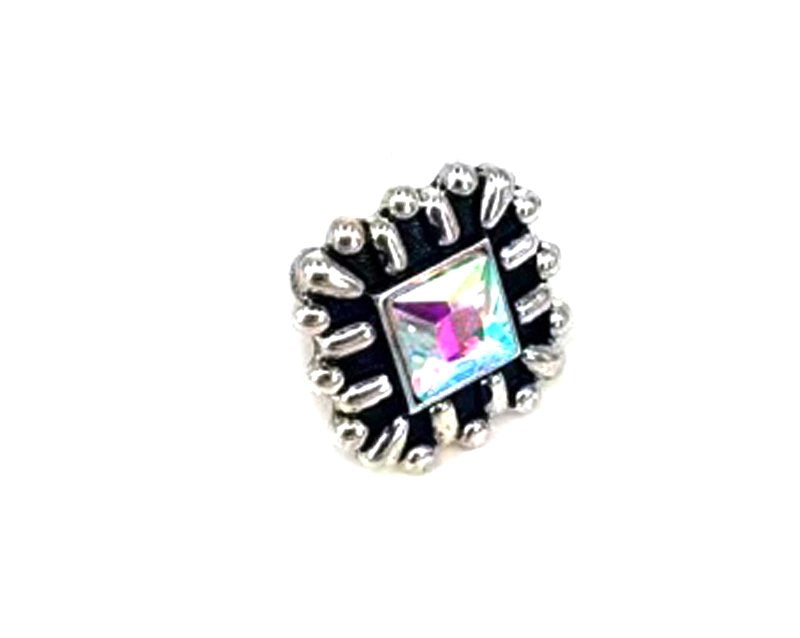 Western Crystal Oval Cuff Ring