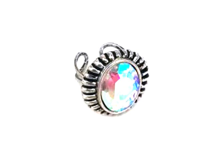 Western Crystal Oval Cuff Ring