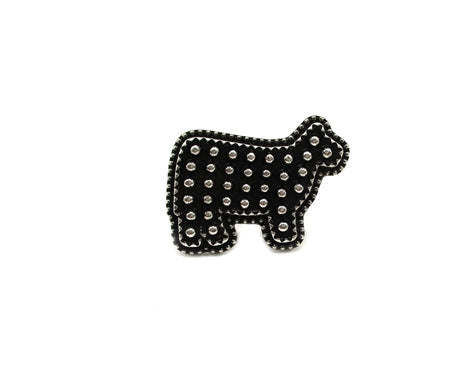 Western Dot Bubble Cow Cuff Ring