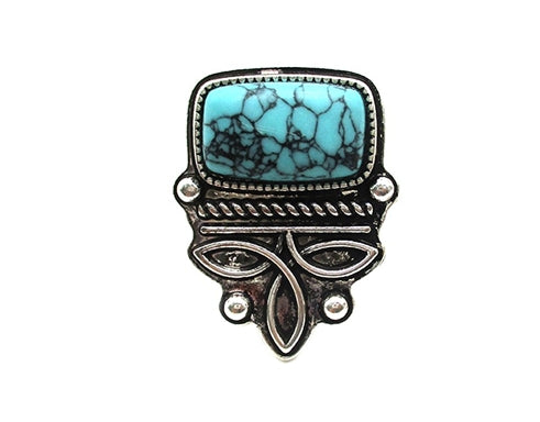 Western Boot Stitch TQ Cuff Ring