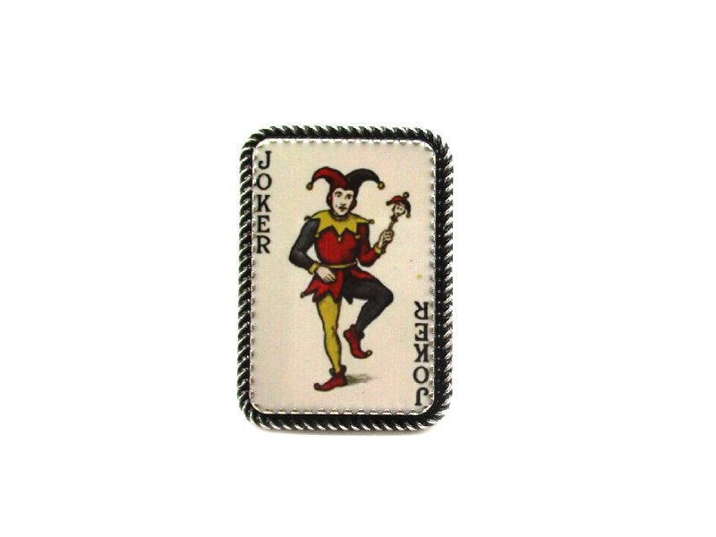 Western Vintage Joker Card Cuff Ring